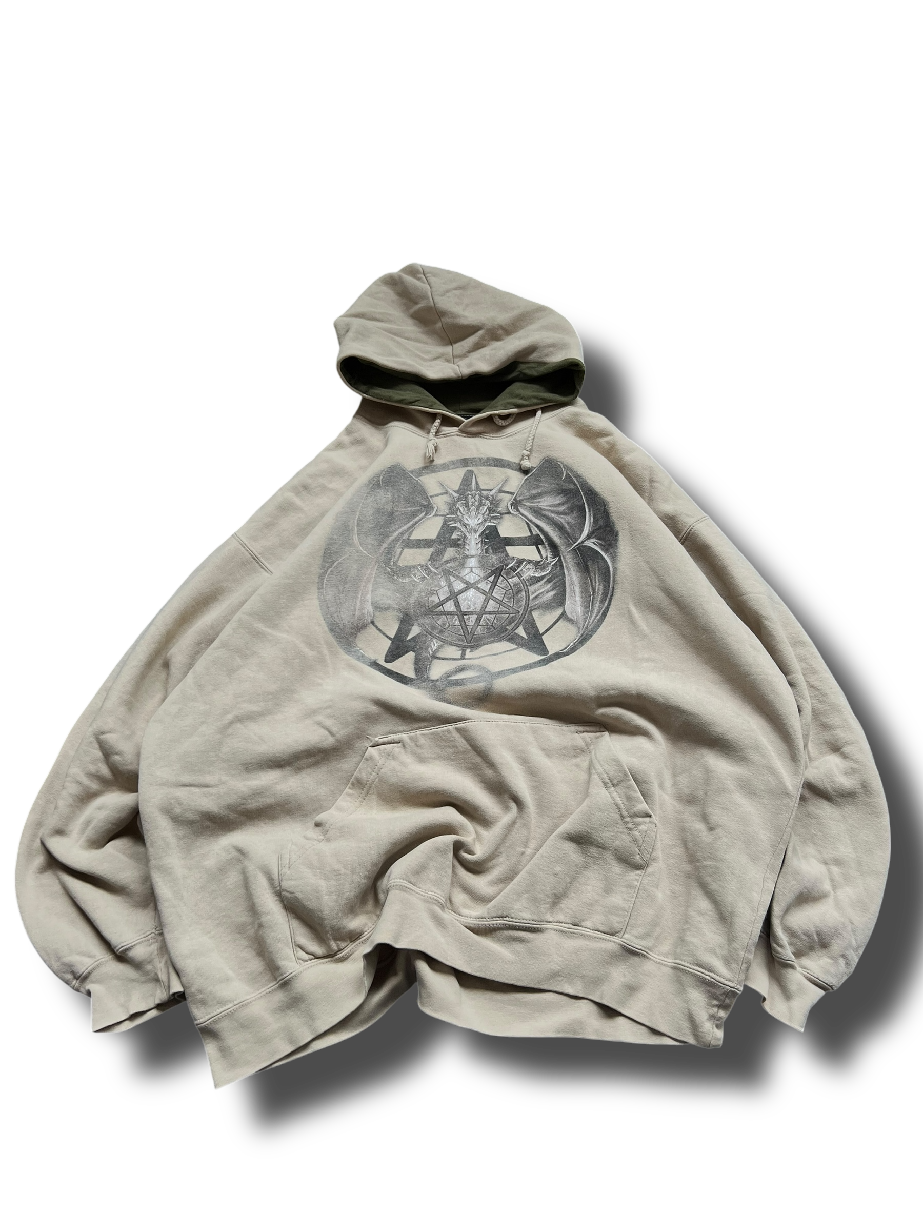 Vintage spiral dragon mikina