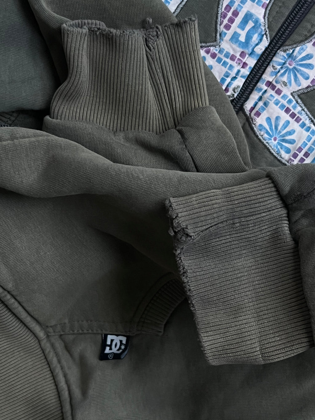 Y2k winter furry vintage DC zipp mikina s kožíškem