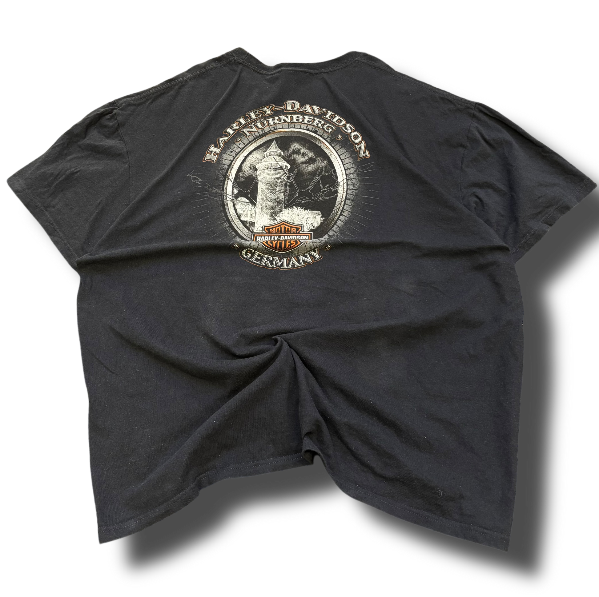 Vintage 2000s Harley Davidson baggy tričko