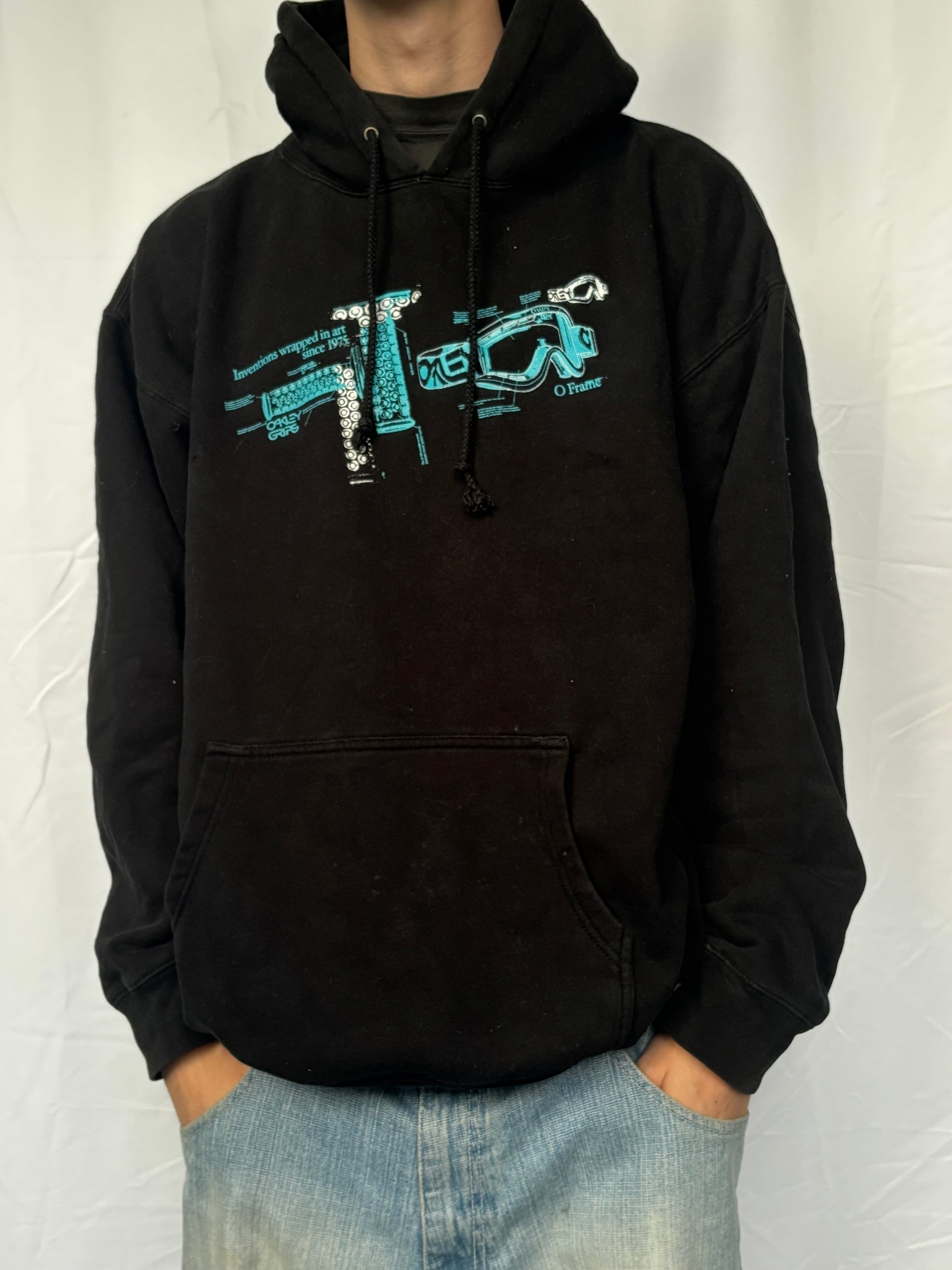 Y2K Oakley graphic mikina