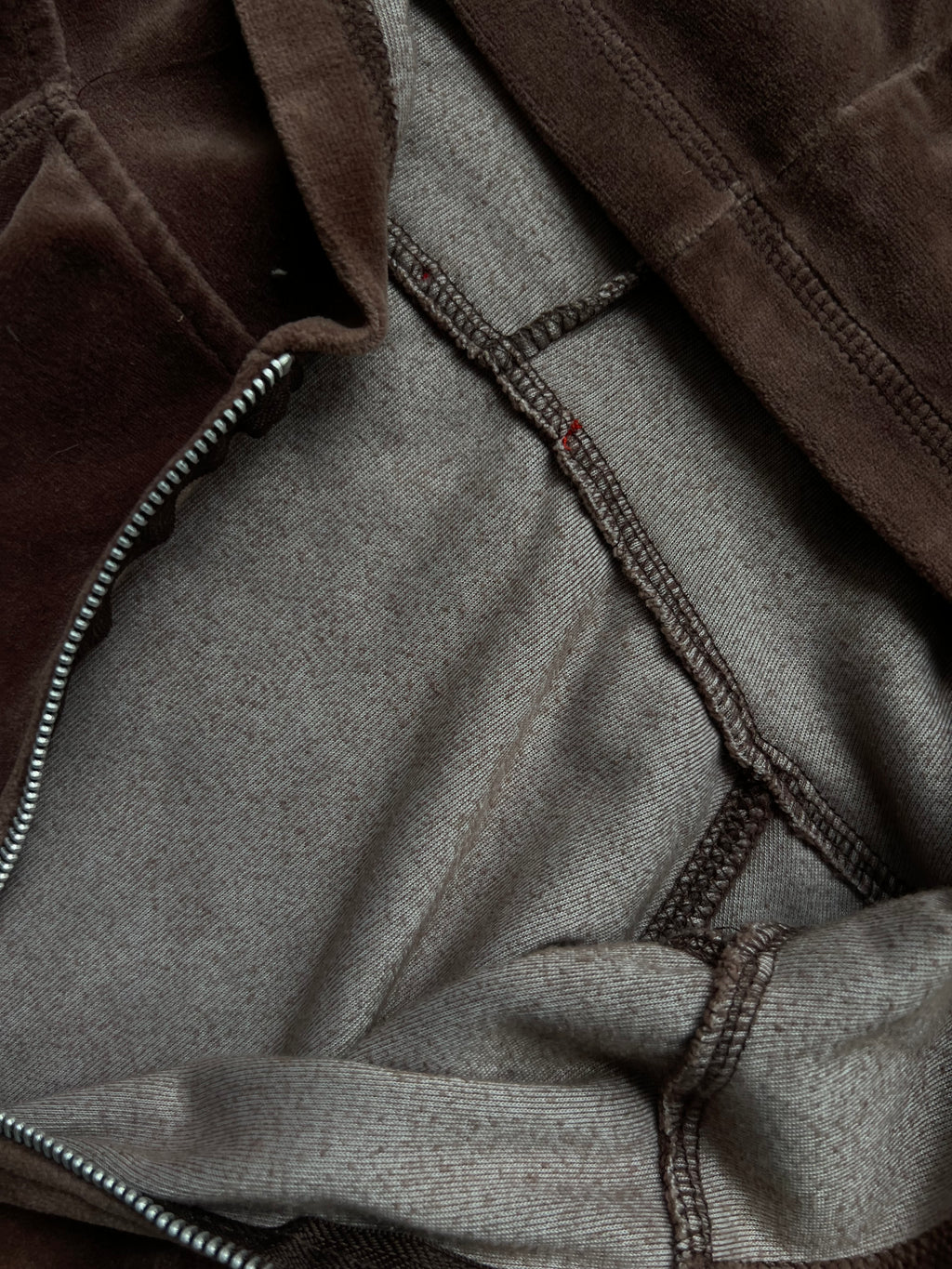 Y2k plyšová croplá mikina