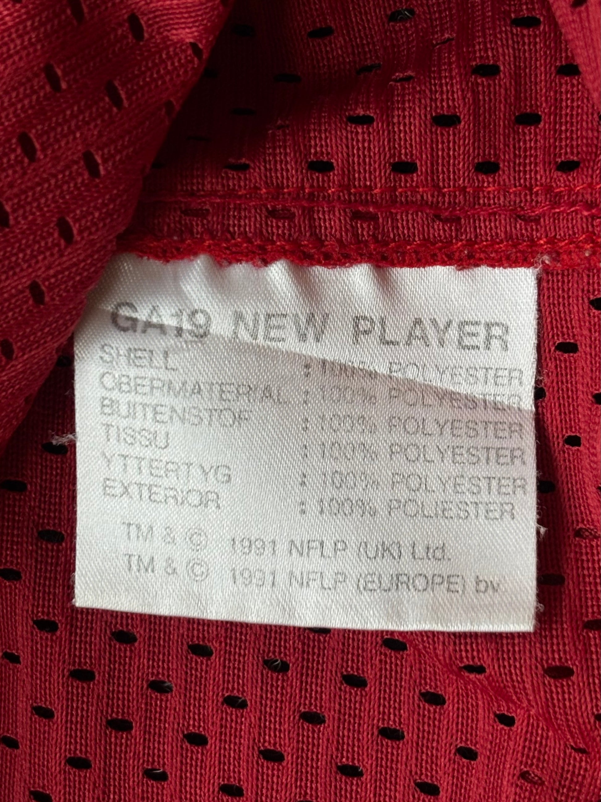 Vintage 1991 NFL rare Redskins dres