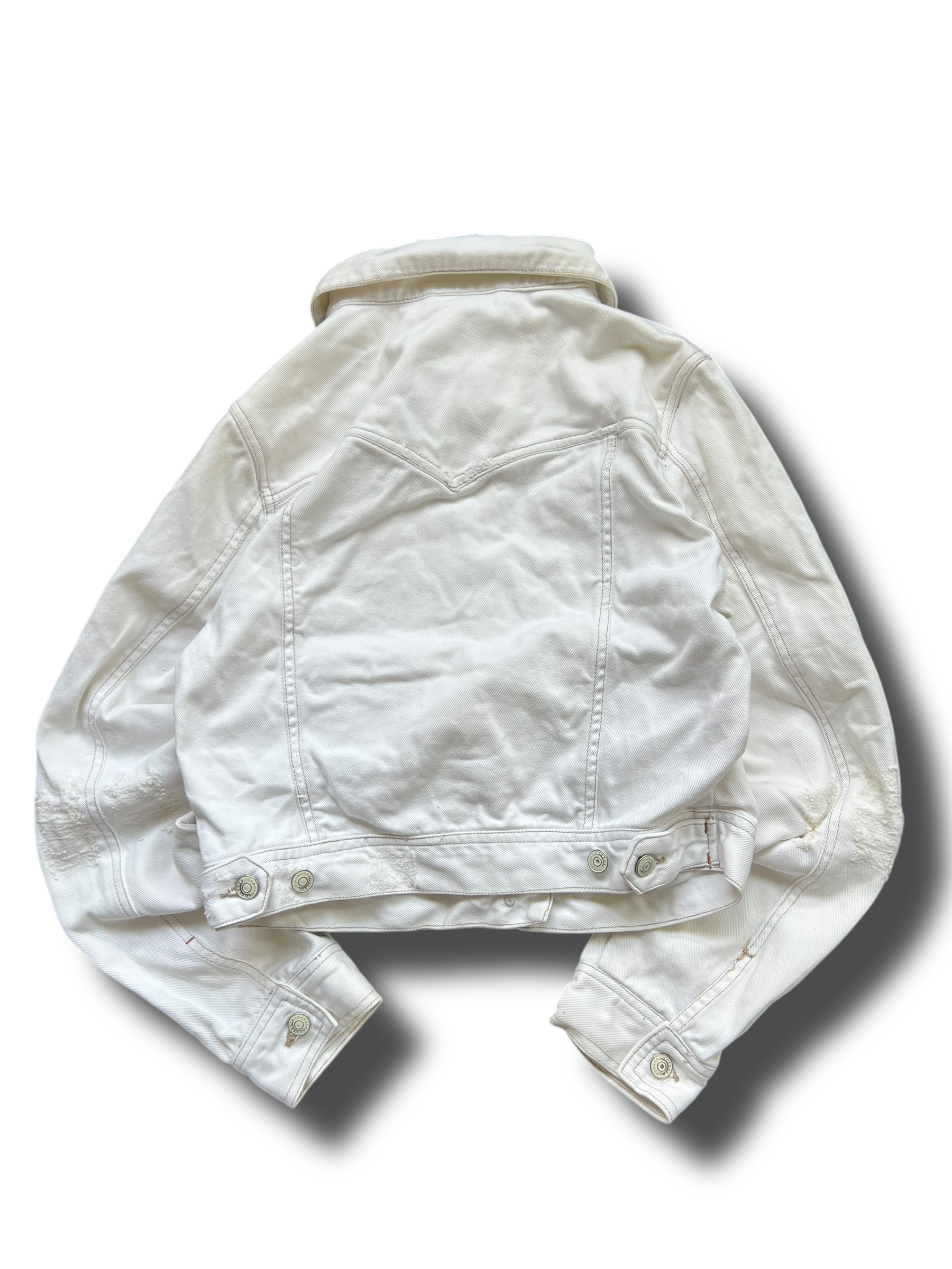 Vintage Fishbone cropnutá džíska