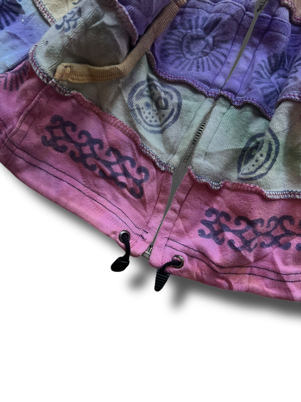 Vintage hippie cropped mikina