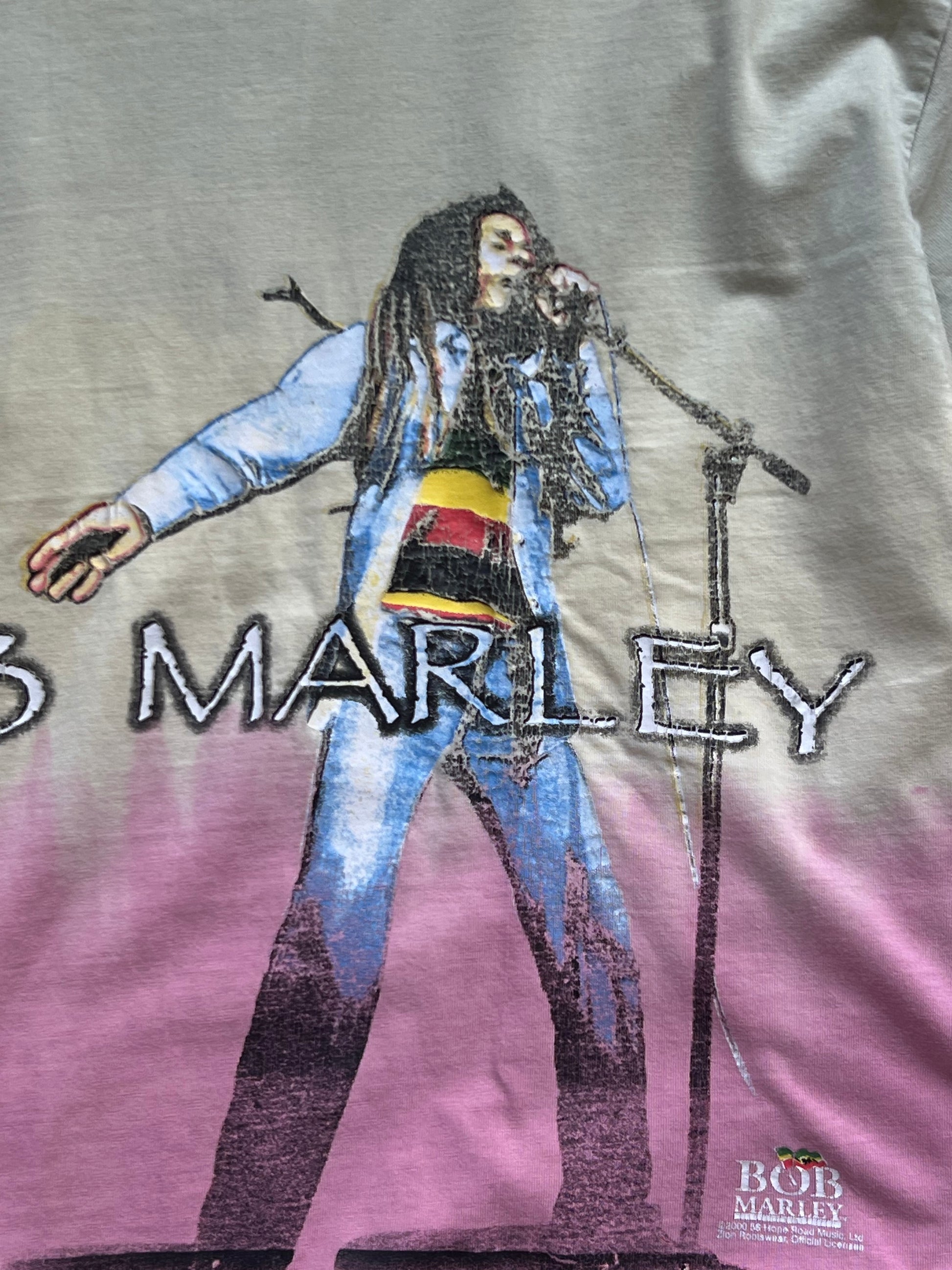 Vintage 2000 Bob Marley graphic triko