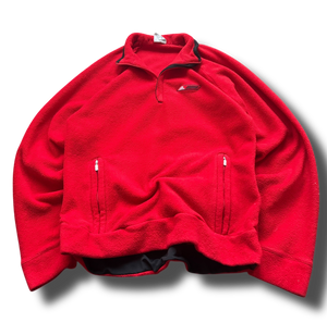 Vintage Adidas 2000s fleecová mikina na zip