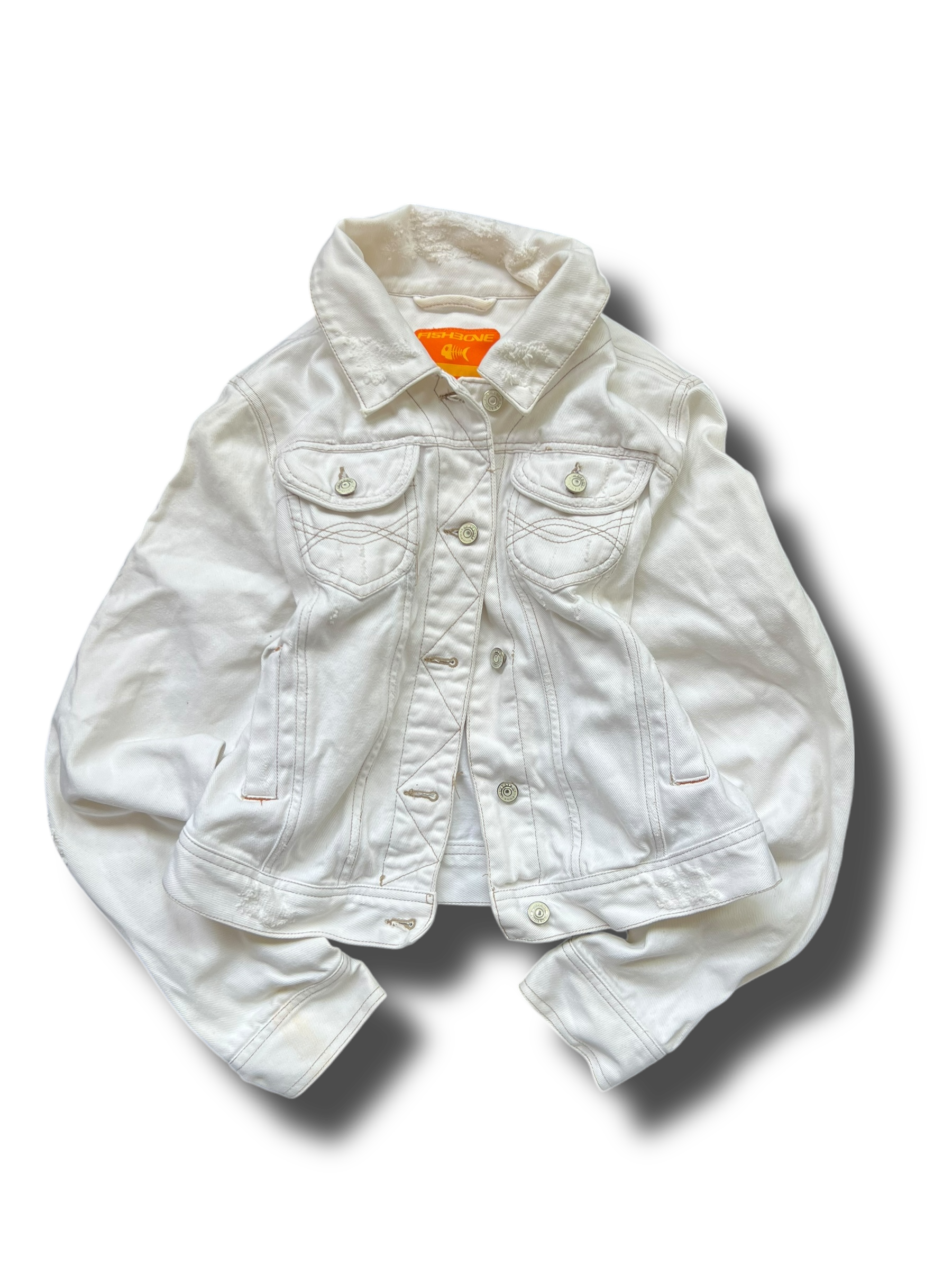 Vintage Fishbone cropnutá džíska