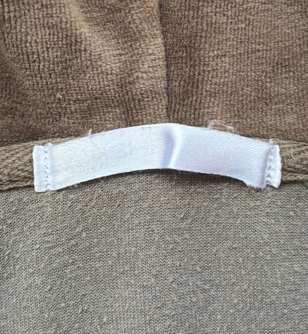 Y2K Fishbone cropped plyšová mikina