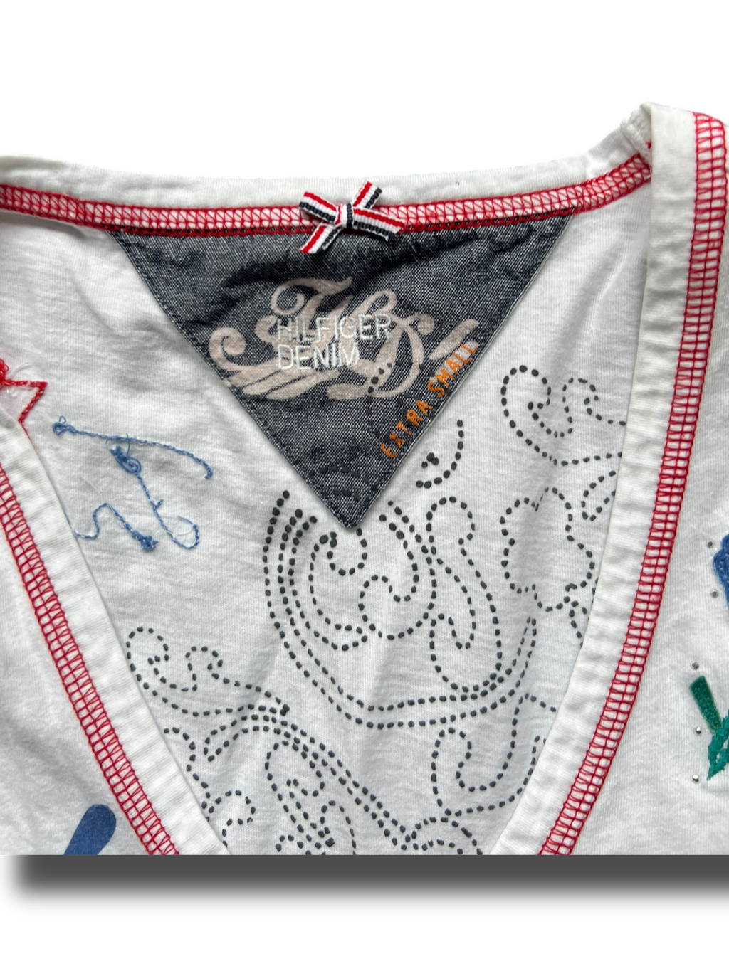 Vintage 00s Y2K girly Tommy hilfinger top