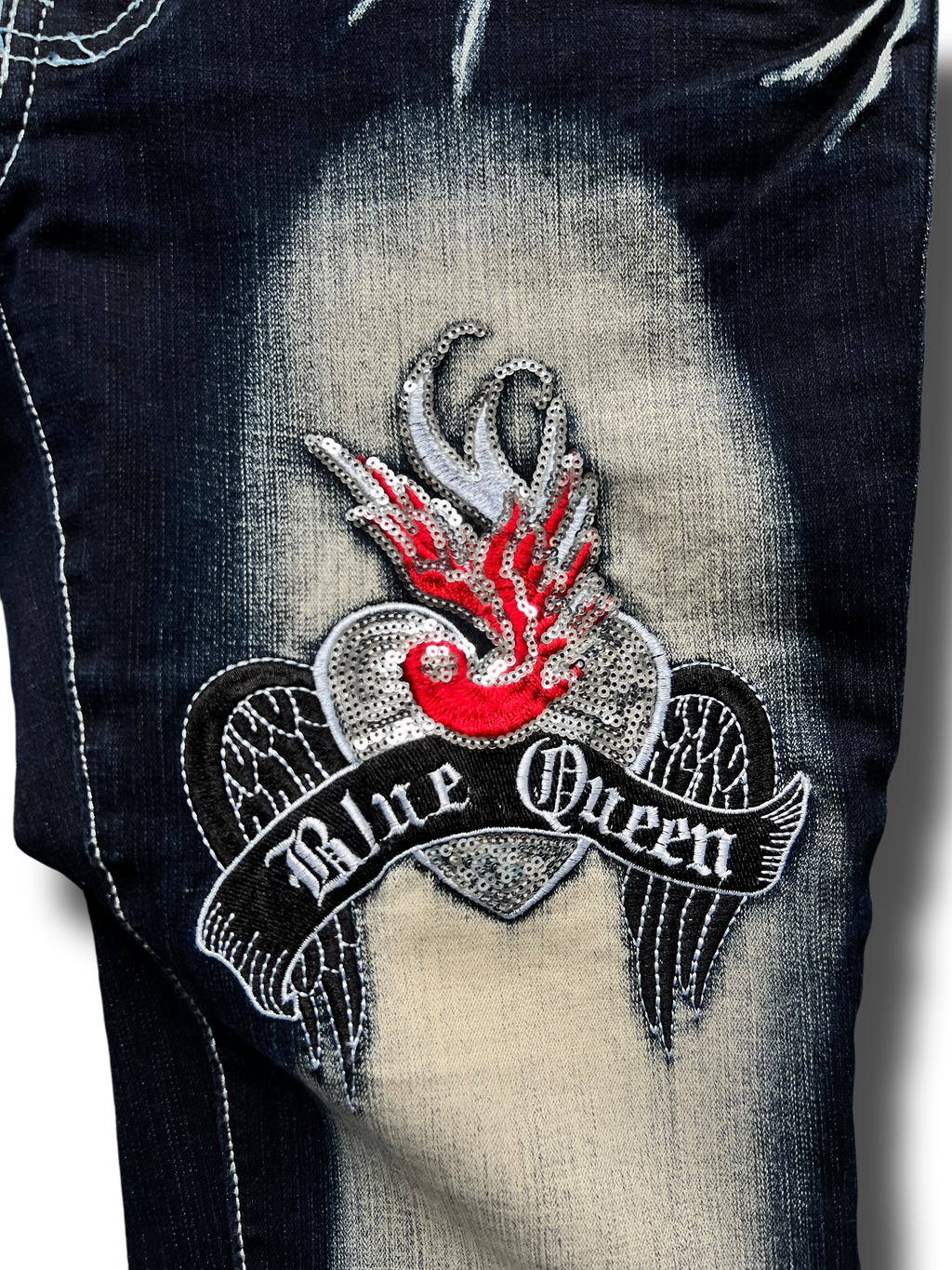 Y2k Japan style bootcut dámské jeany