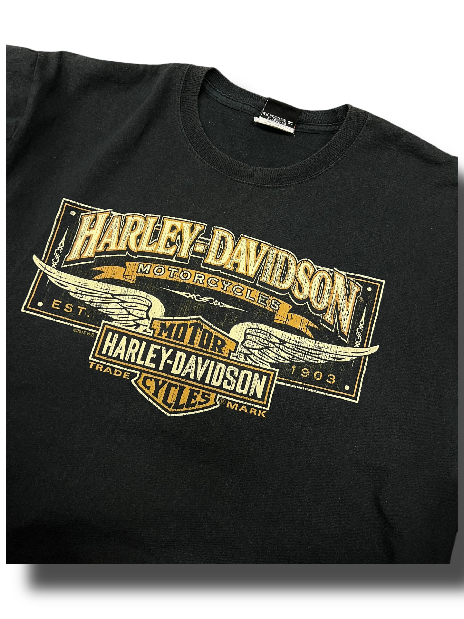 Vintage rare 00s Y2K 2014 Harley Davidson graphic triko