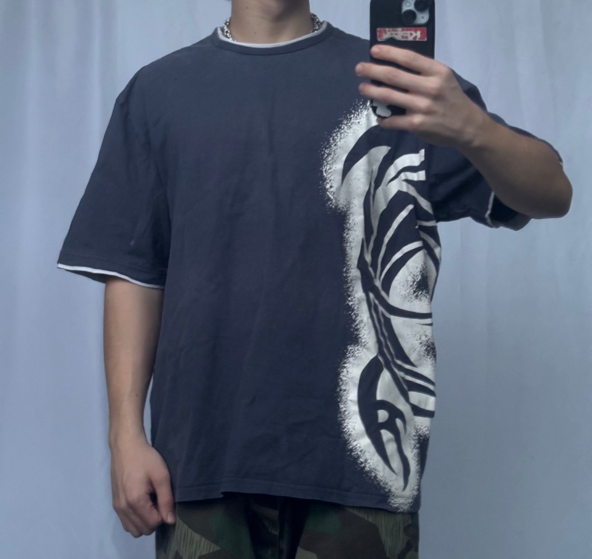 Tribal y2k graphic tričko