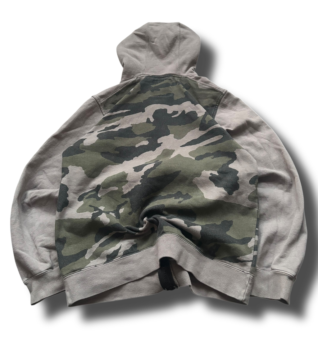 Vintage Y2K Fox racing camo mikina na zip