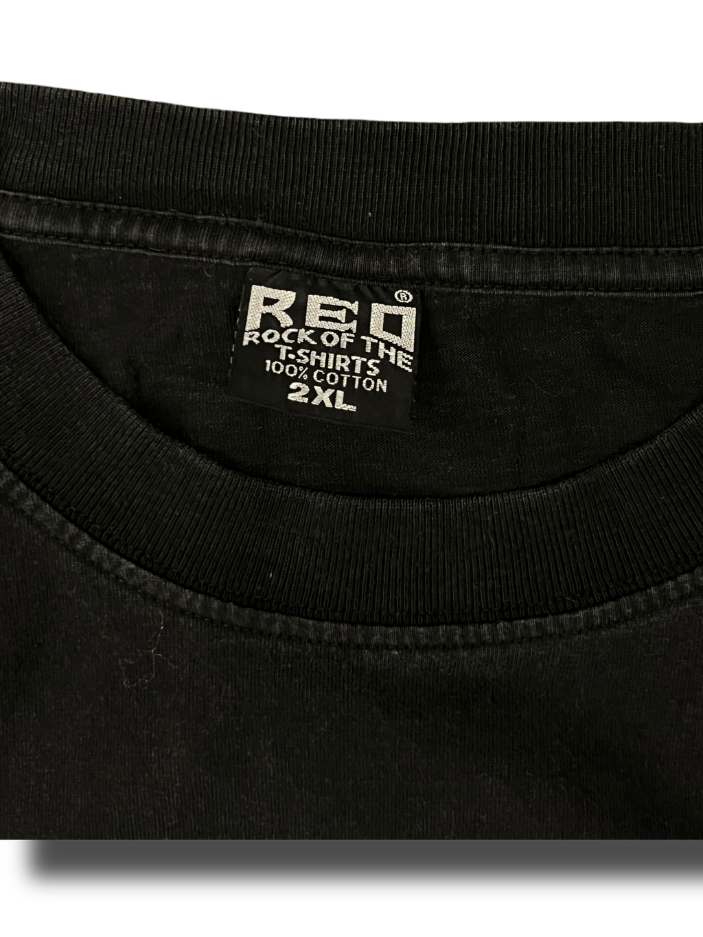 Vintage heavy black cotton 00s Y2K dragon tiger graphic double sided tribal triko