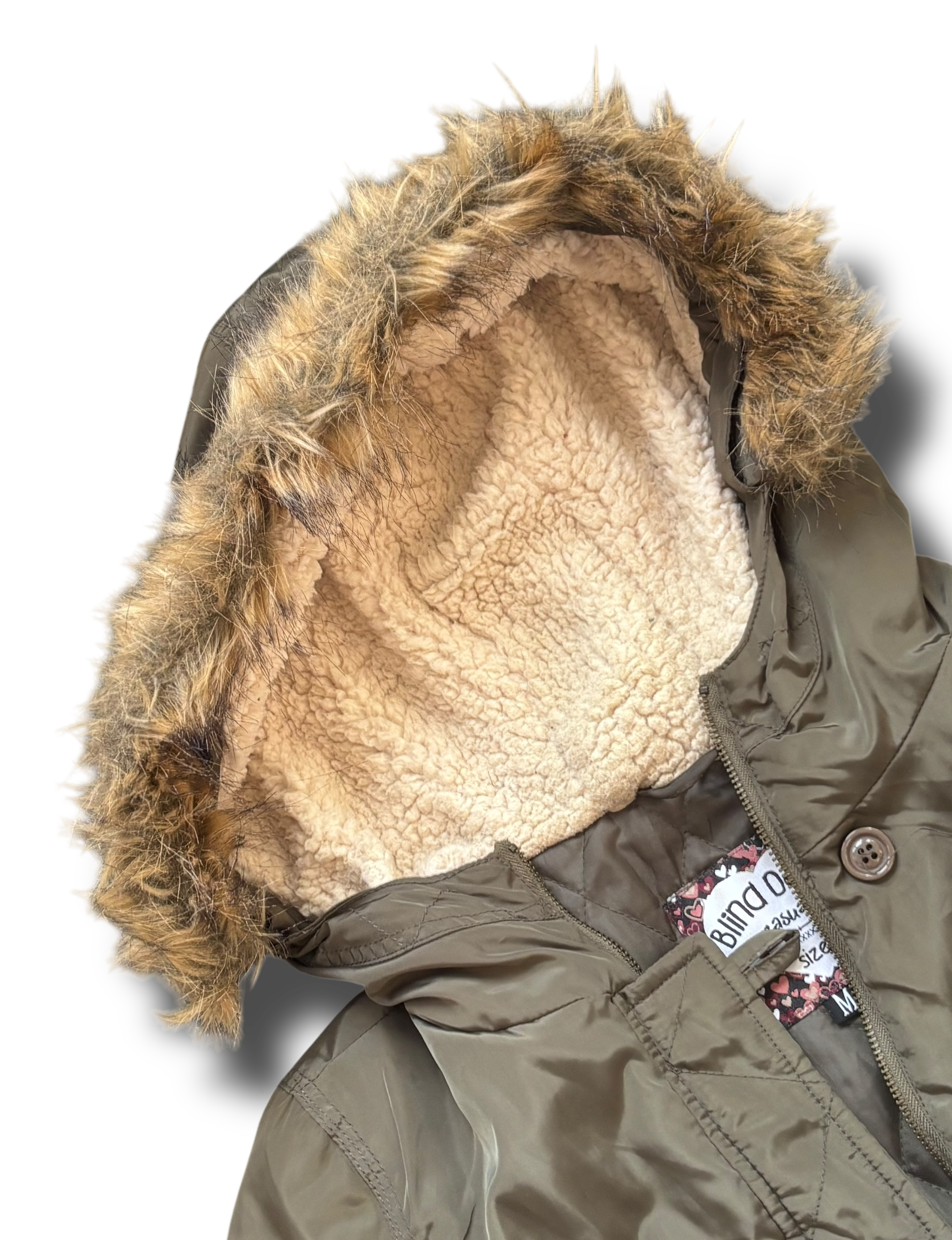 Y2K fur cropped dámská zimní bunda