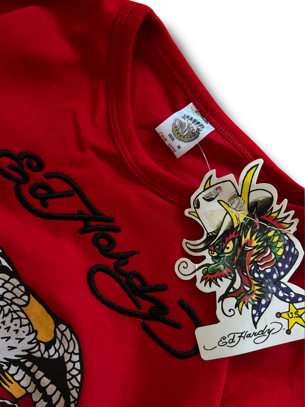 Červený Ed Hardy longsleeve