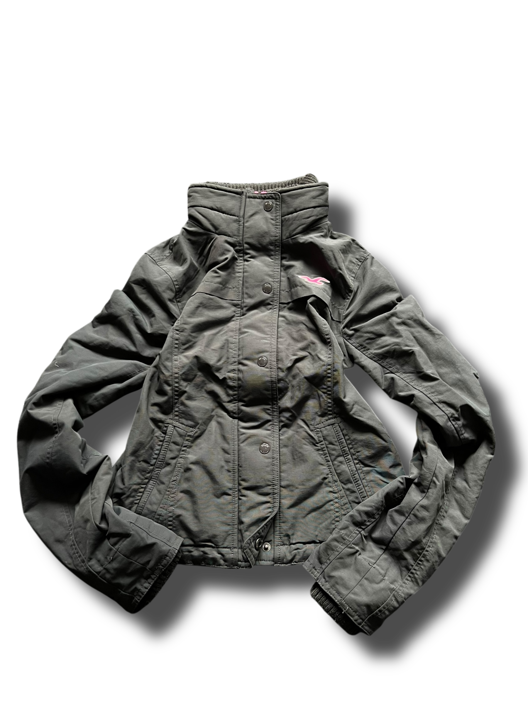 Zimní cropped Hollister bunda