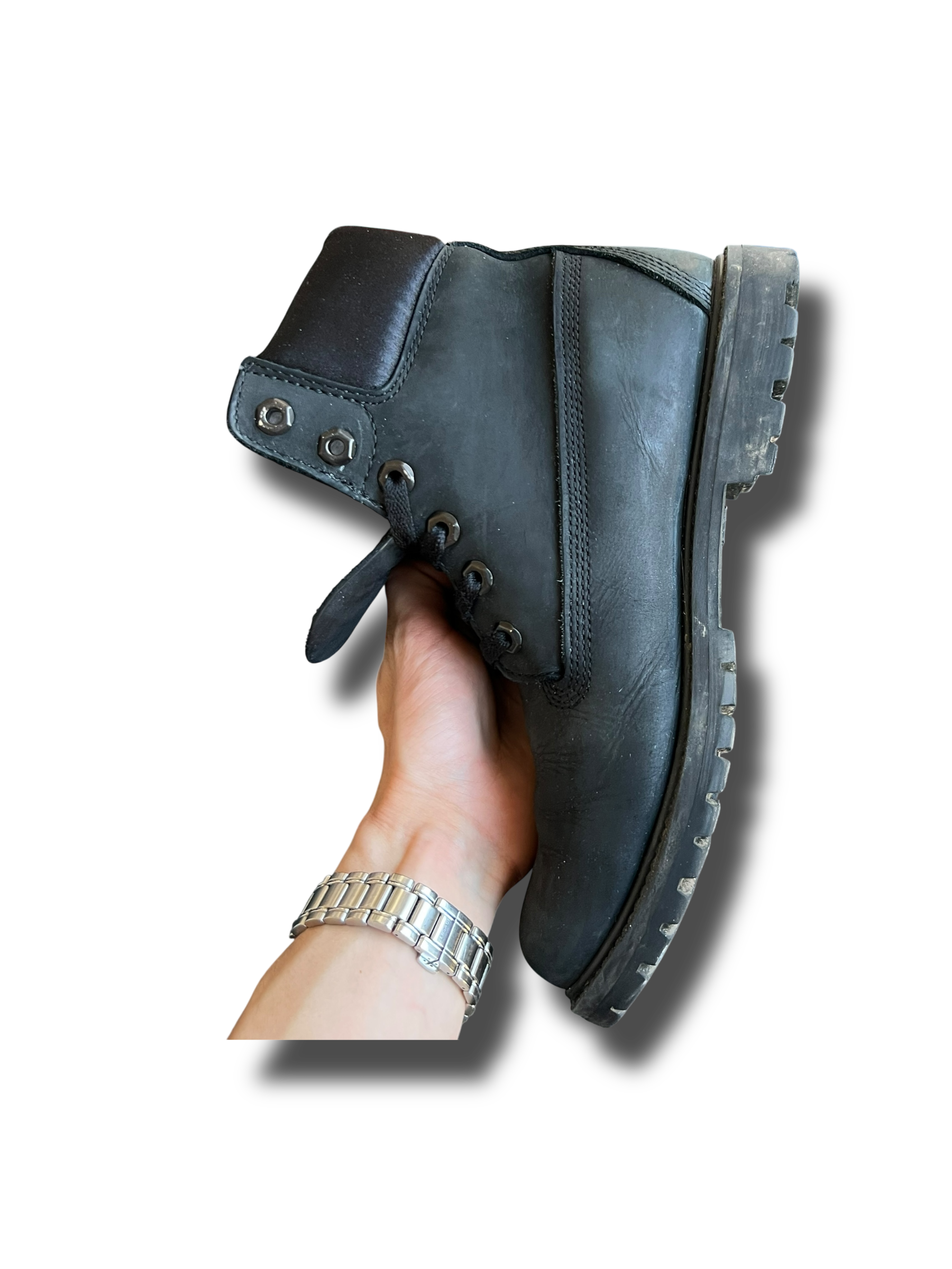 Leather timberland boty