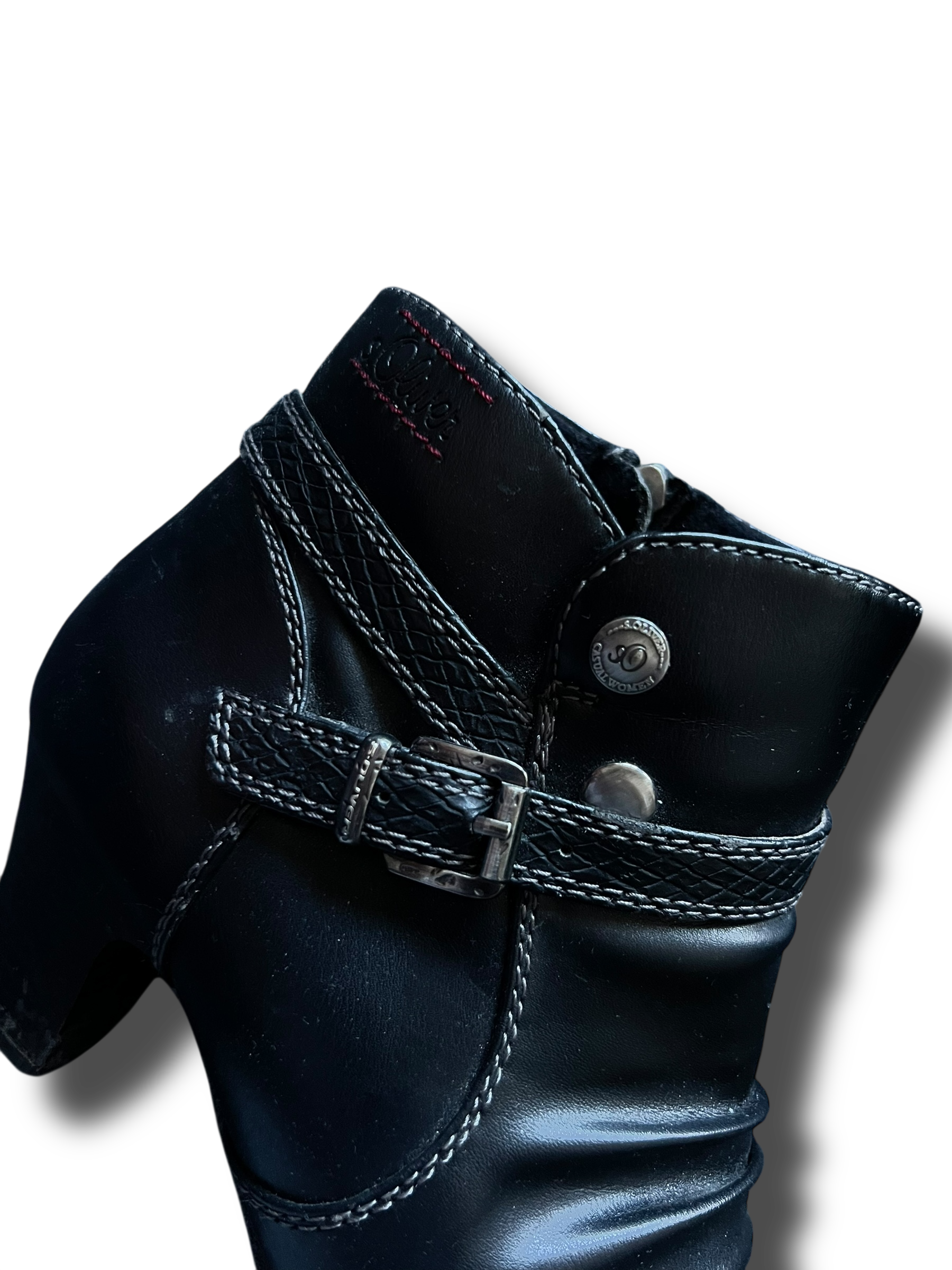 Vintage leather Oliver kozačky