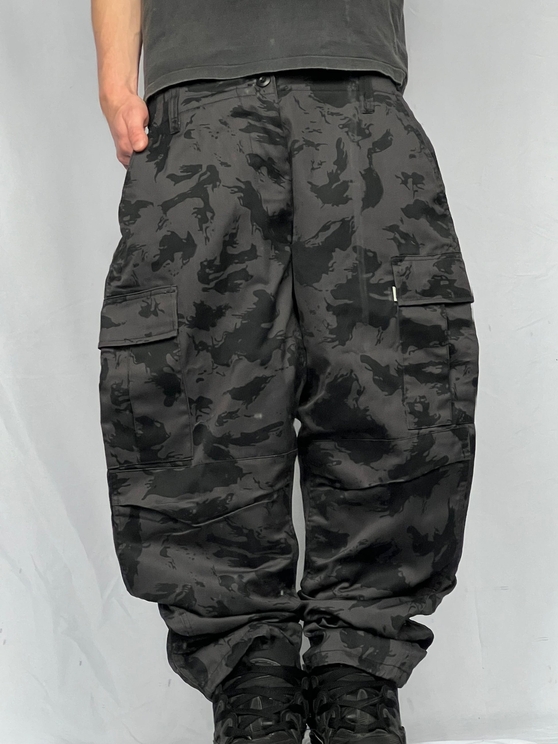 Baggy camo cargo kalhoty