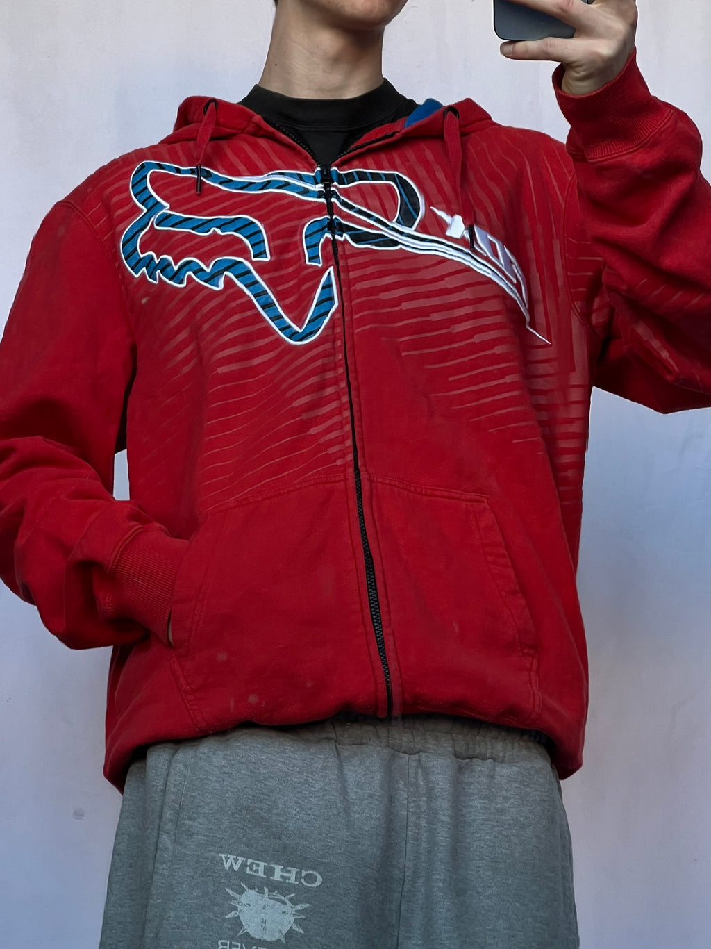 Vintage Fox zipp mikina