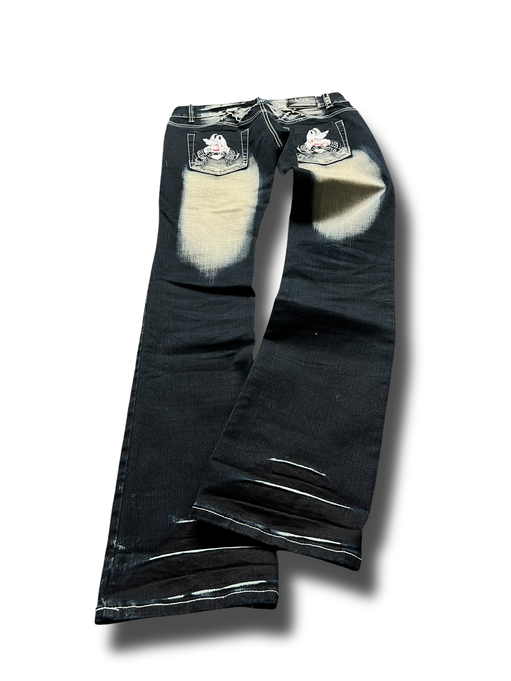 Y2k Japan style bootcut dámské jeany