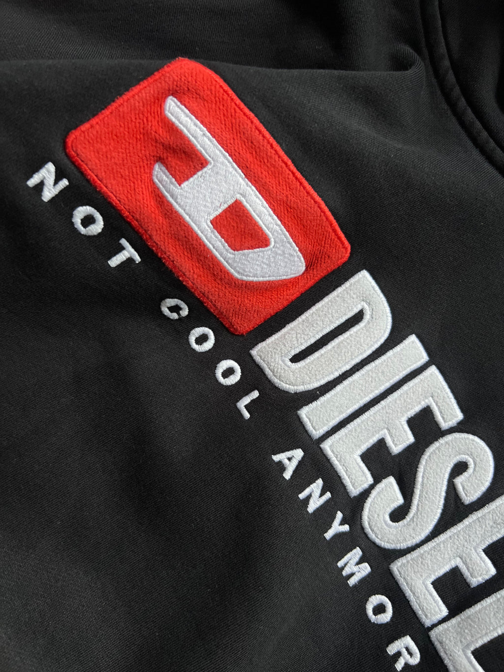 Heavy cotton black Diesel hoodie