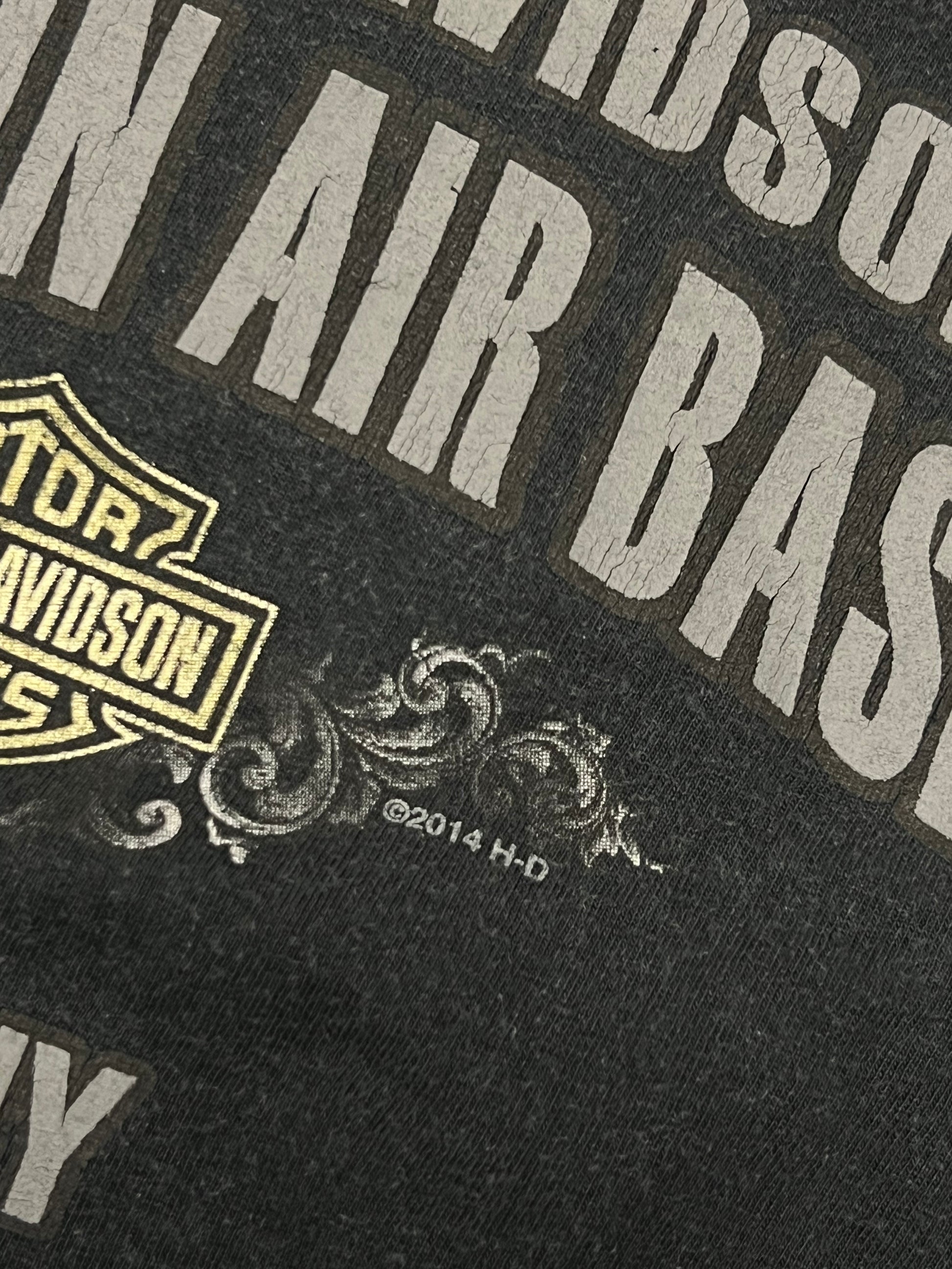 Vintage rare 00s Y2K 2014 Harley Davidson graphic triko