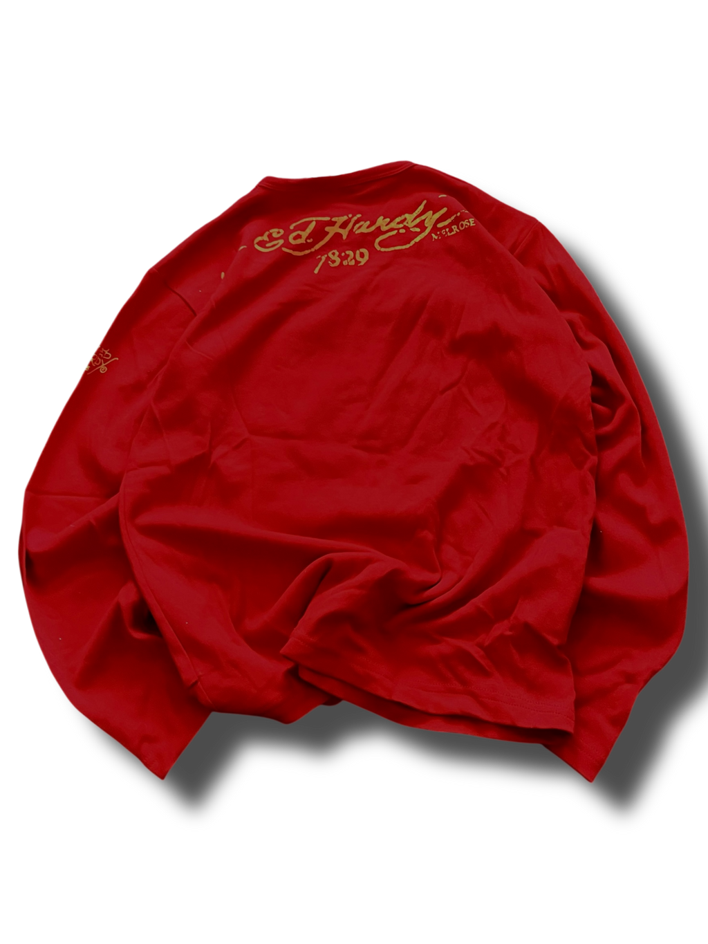 Červený Ed Hardy longsleeve