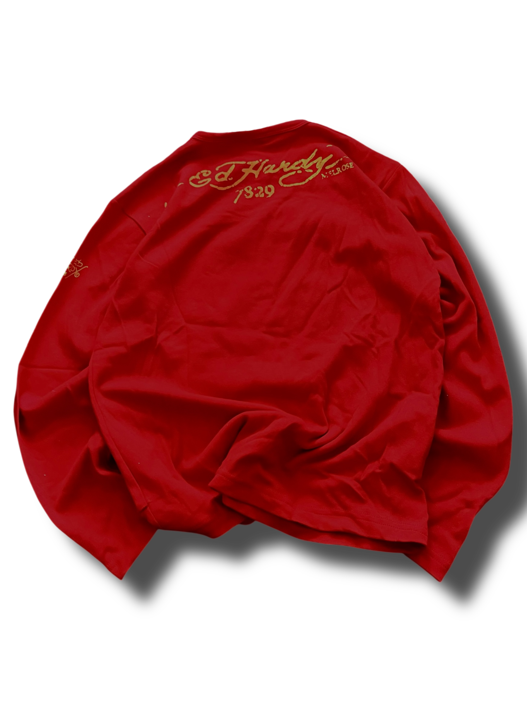 Červený Ed Hardy longsleeve