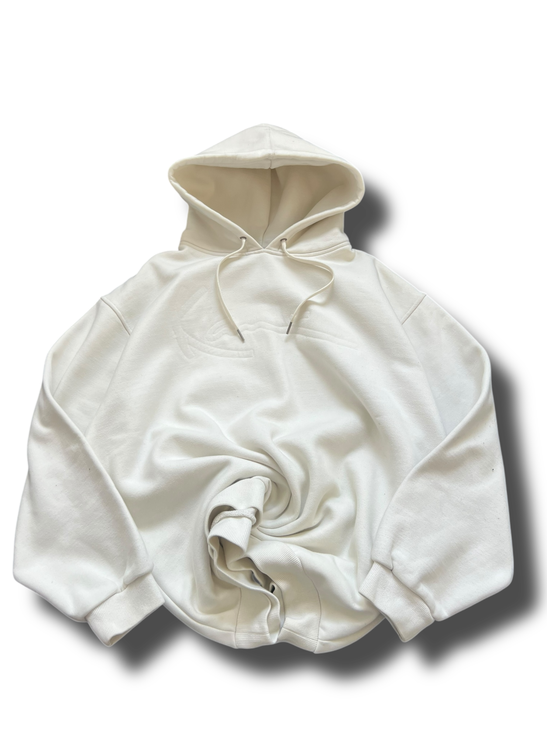 Vintage 90s rare Y2k heavy cotton creamy Karl Kani hoodie