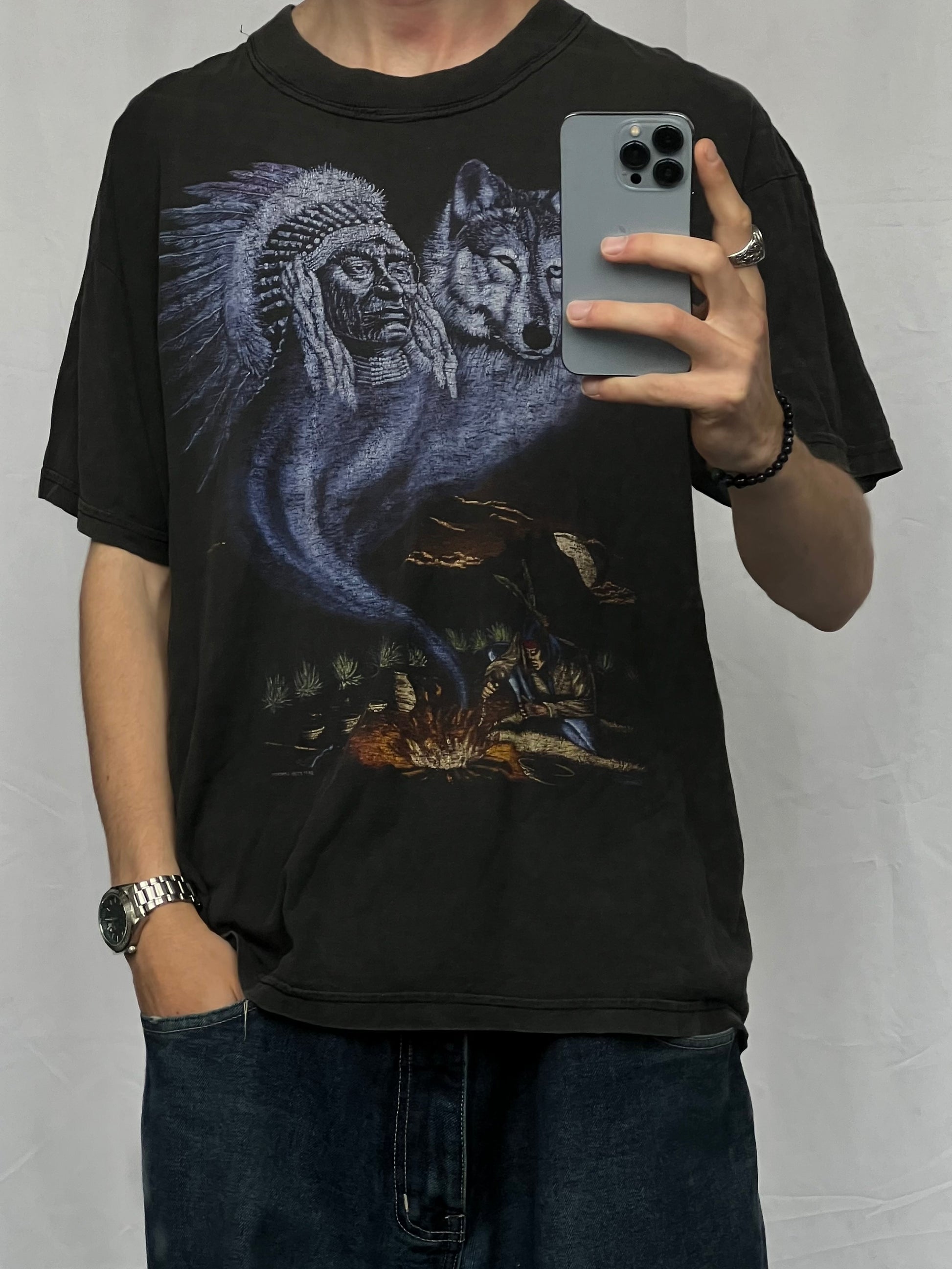 90s indian graphic triko