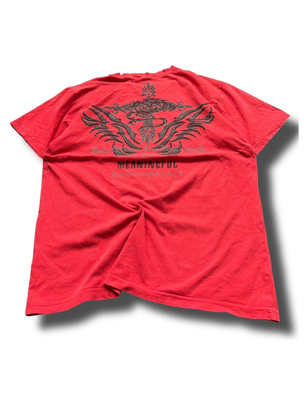 Y2K tribal graphic tričko