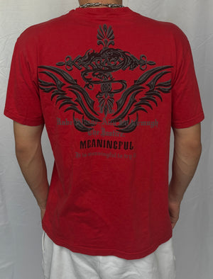 Y2K tribal graphic tričko