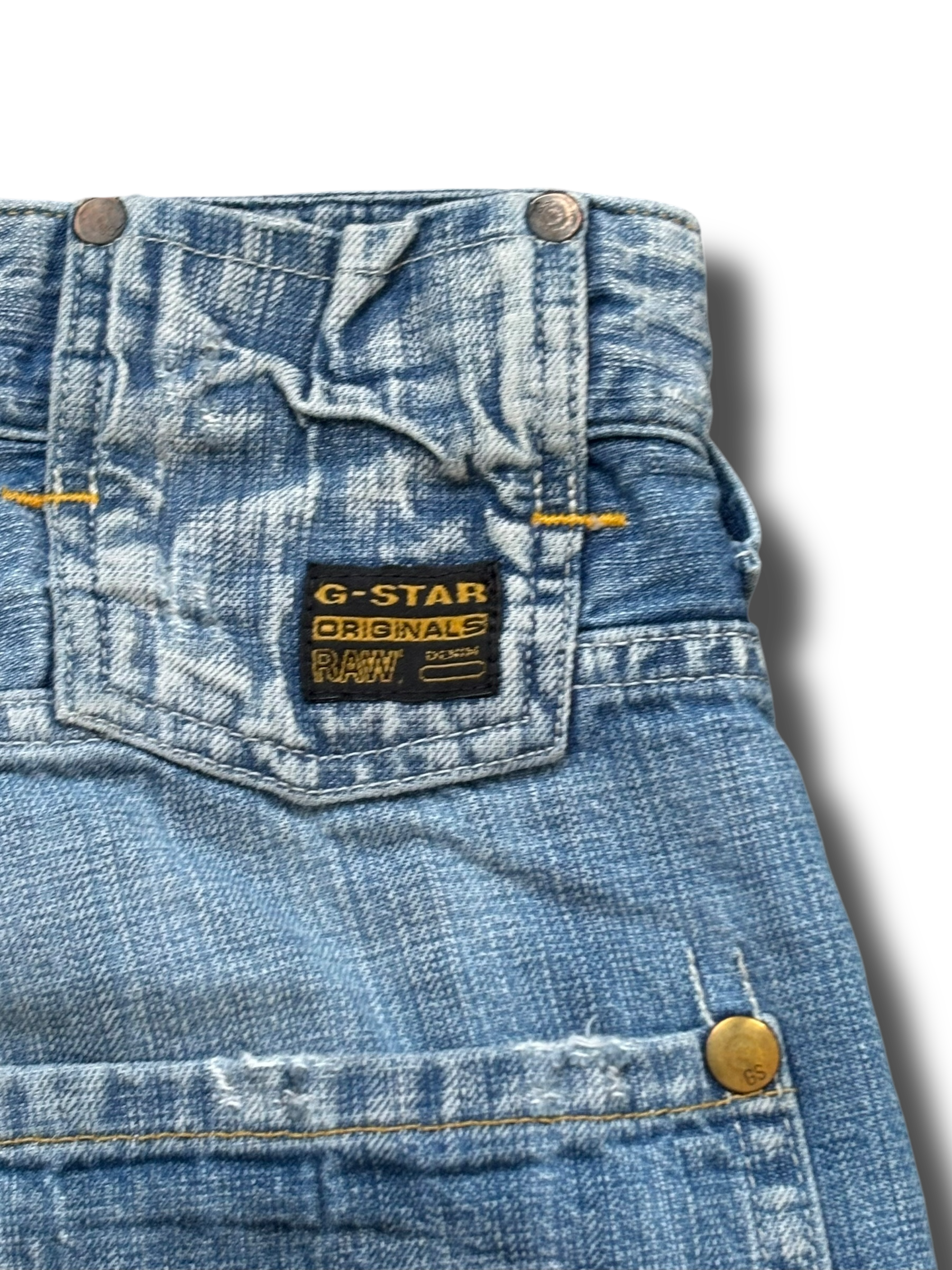 Y2K G-star studded baggy džíny