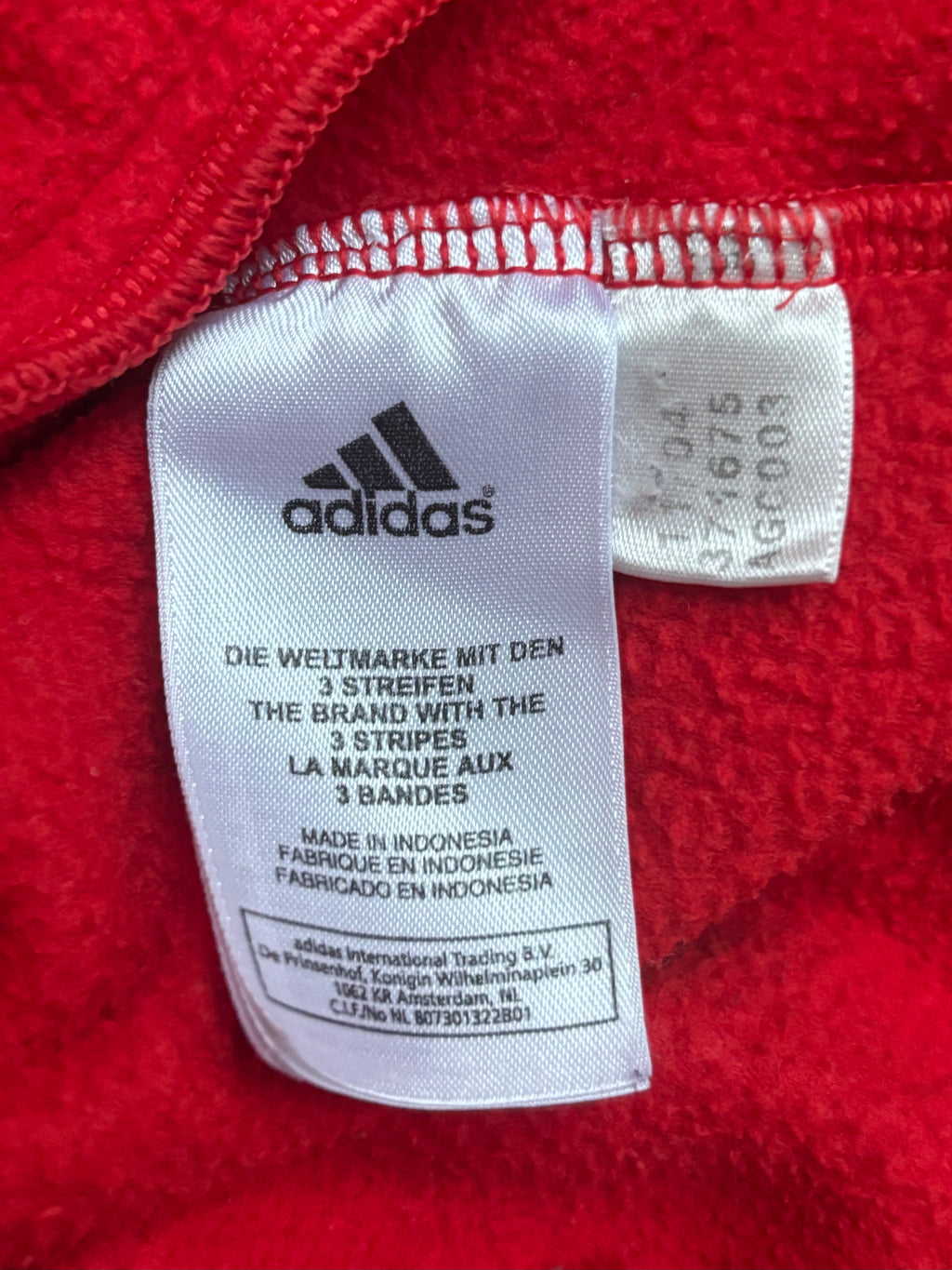 Vintage Adidas 2000s fleecová mikina na zip