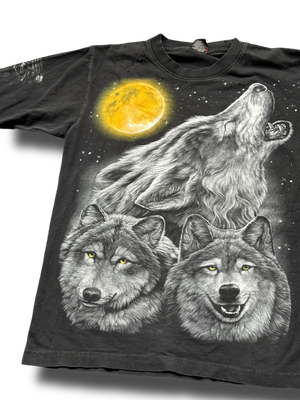 Vitnage 90s graphic wolf tričko s dlouhým rukávem