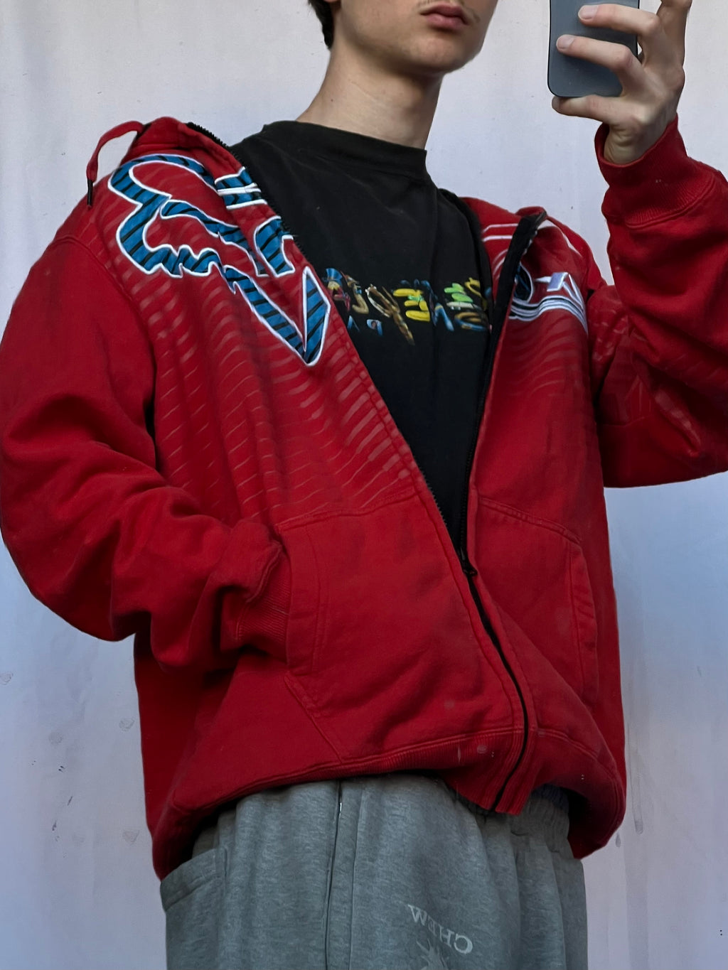 Vintage Fox zipp mikina