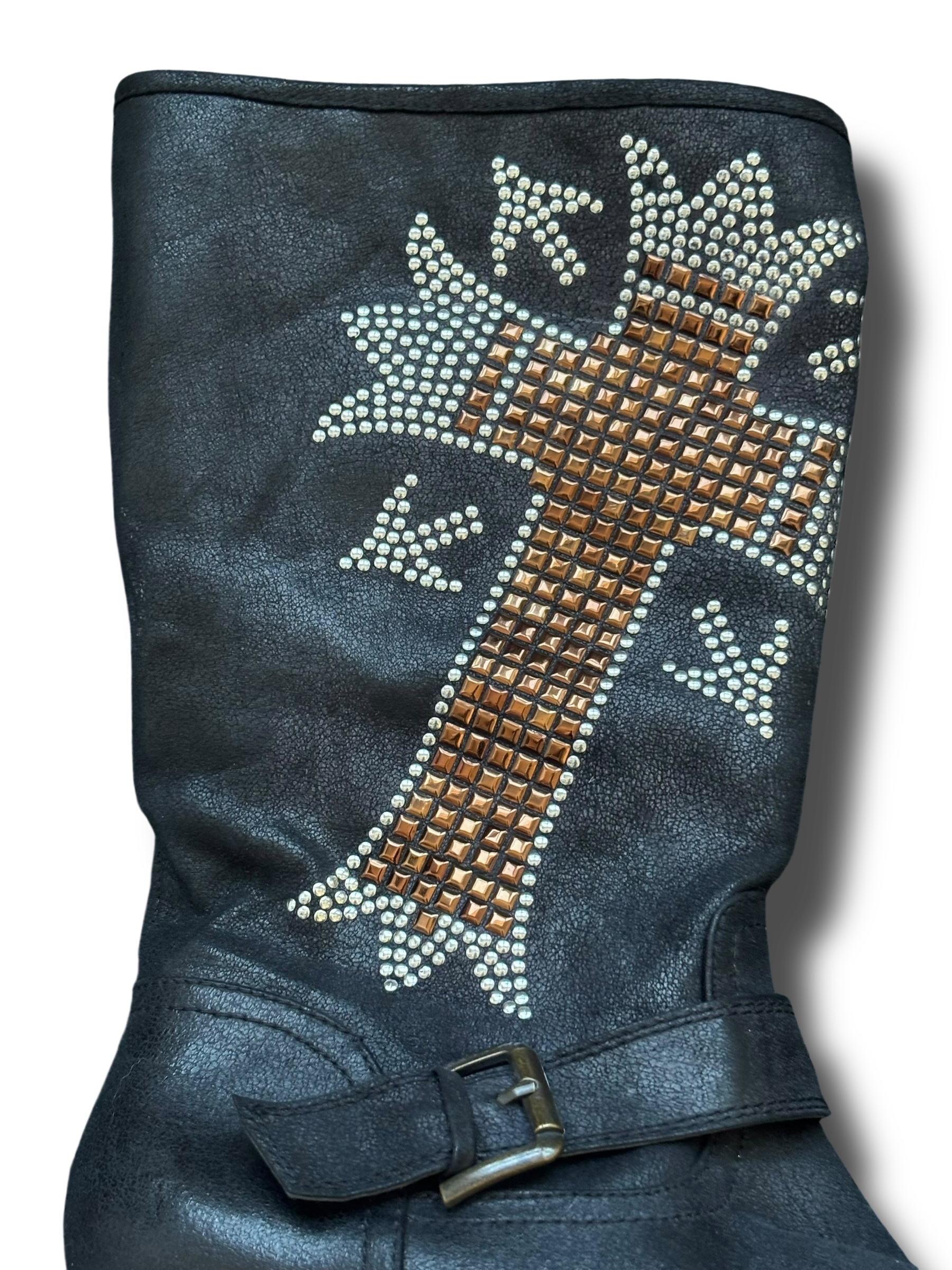 Y2k Catwalk cross gems dámské boty