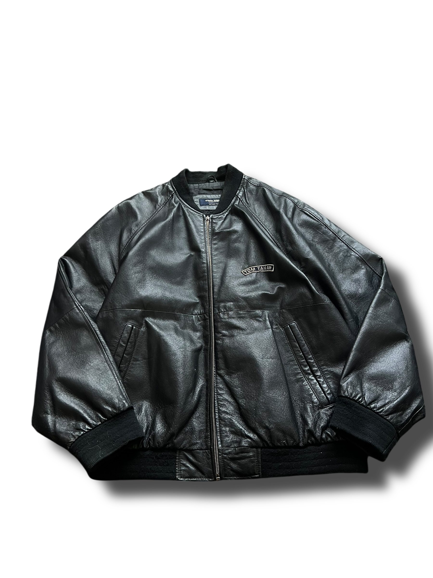 Vintage heavy real leather Tom Taylor kožená bunda