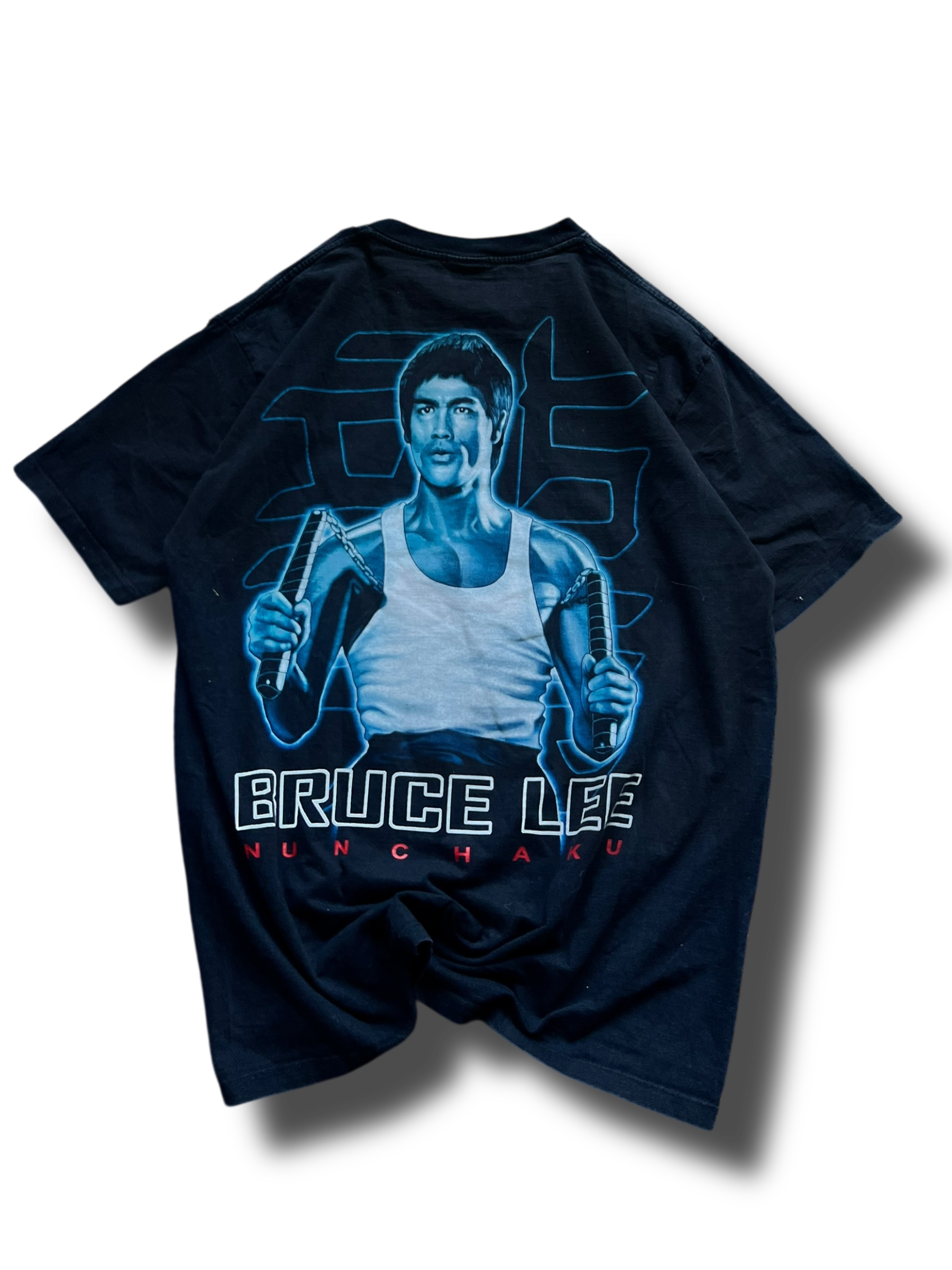 Vintage 90s double sided Bruce Lee graphic triko