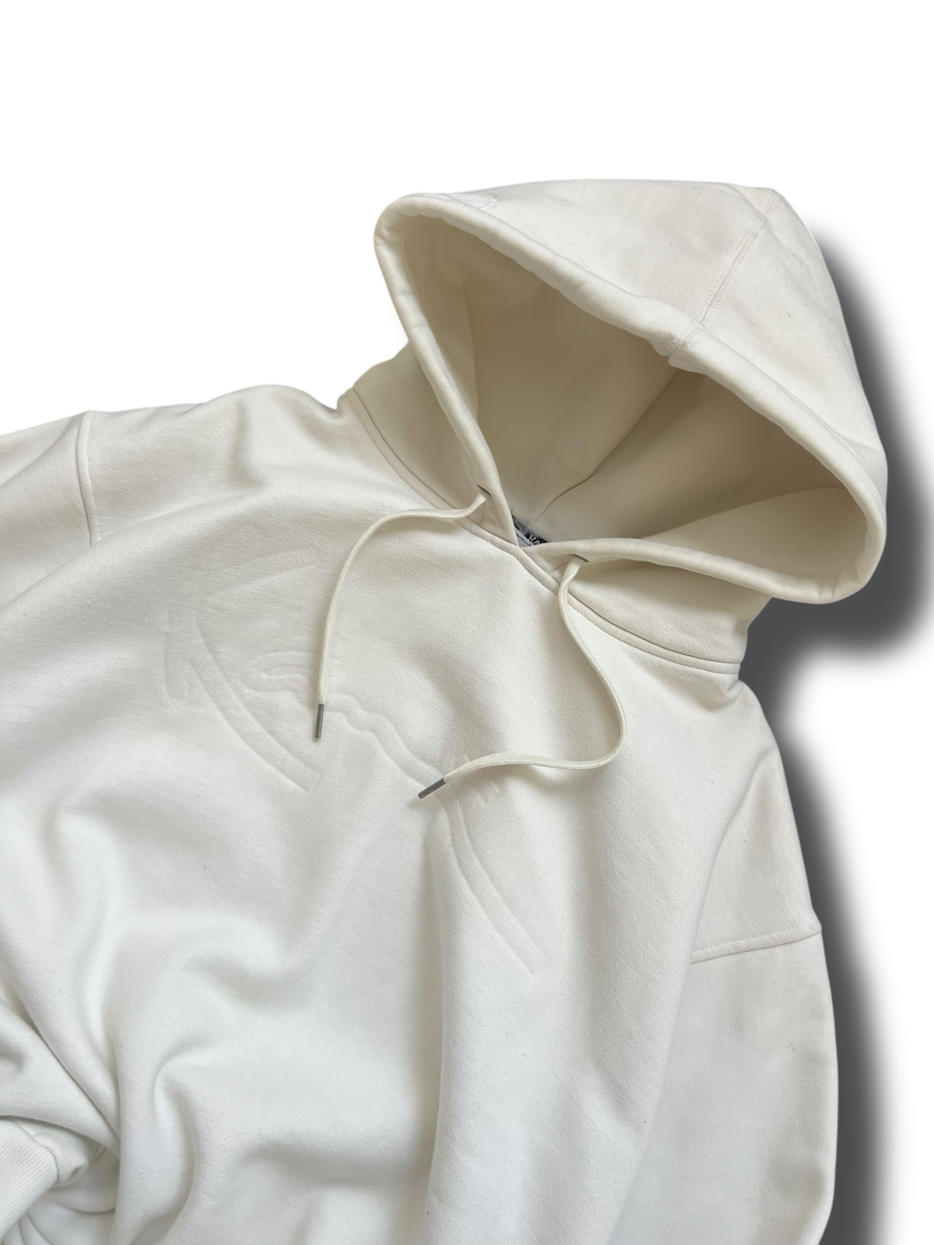 Vintage 90s rare Y2k heavy cotton creamy Karl Kani hoodie