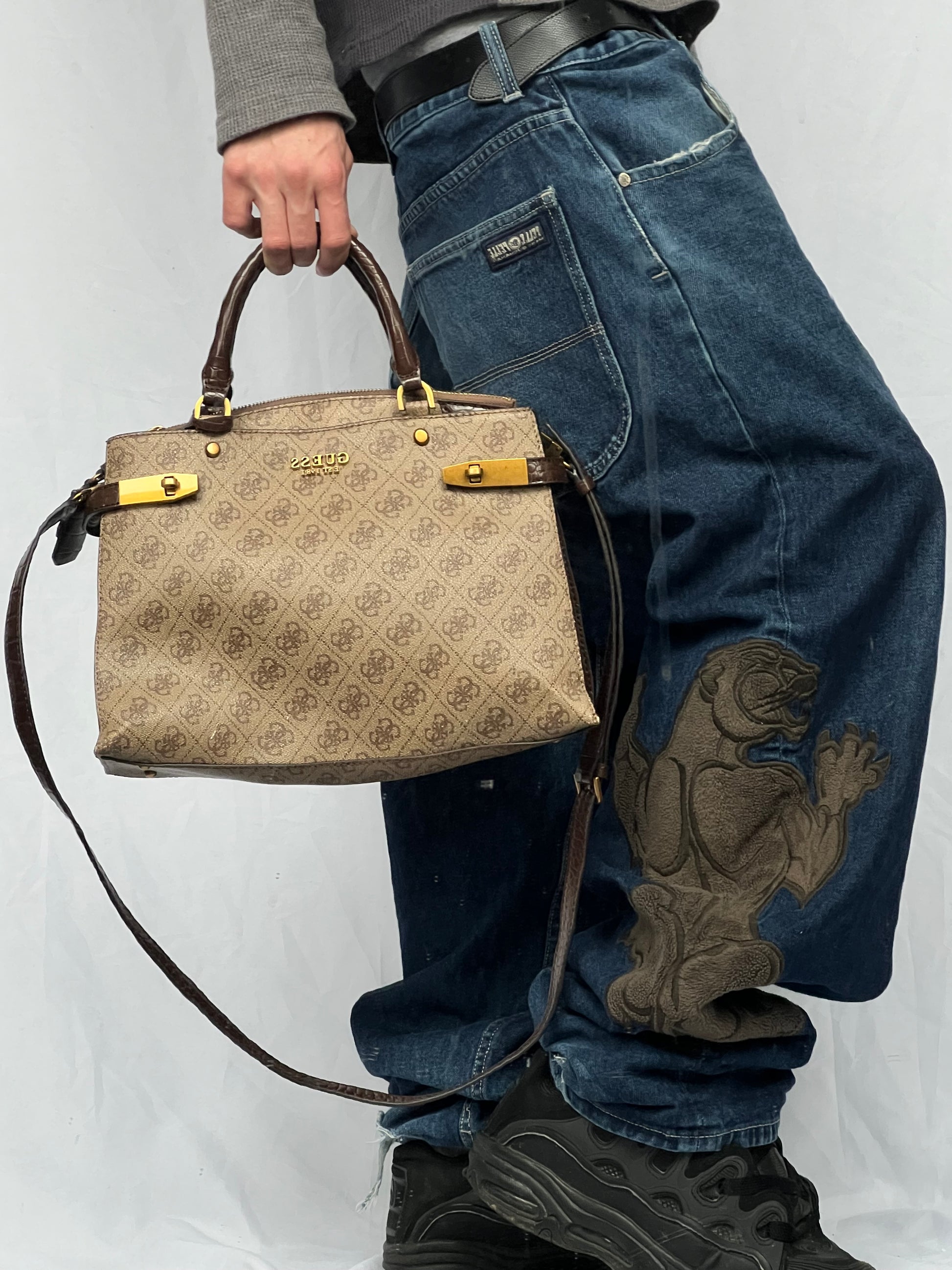 Vintage brown Y2k Guess kabelka