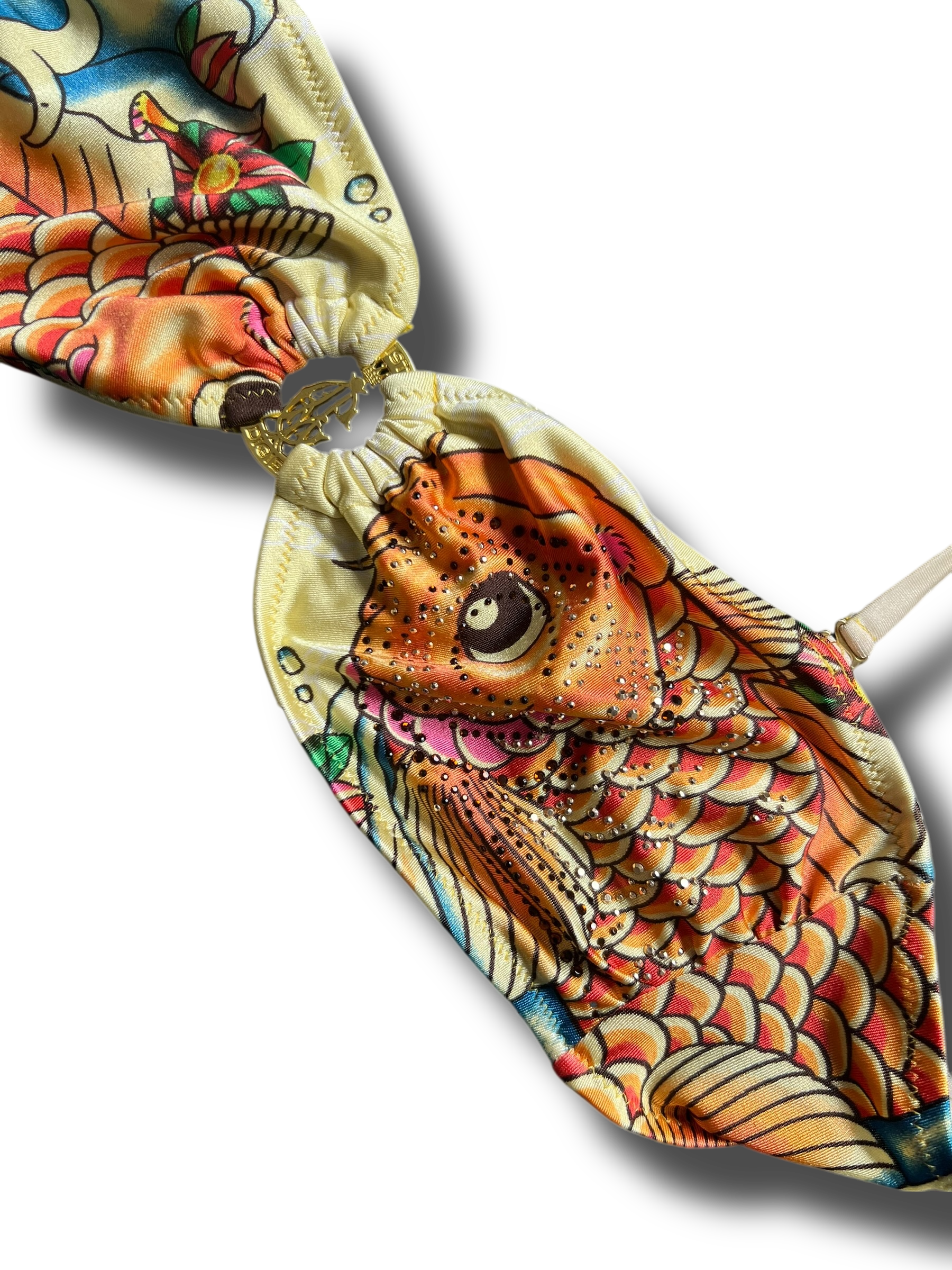 Y2k Christian Audiger plavkový vršek