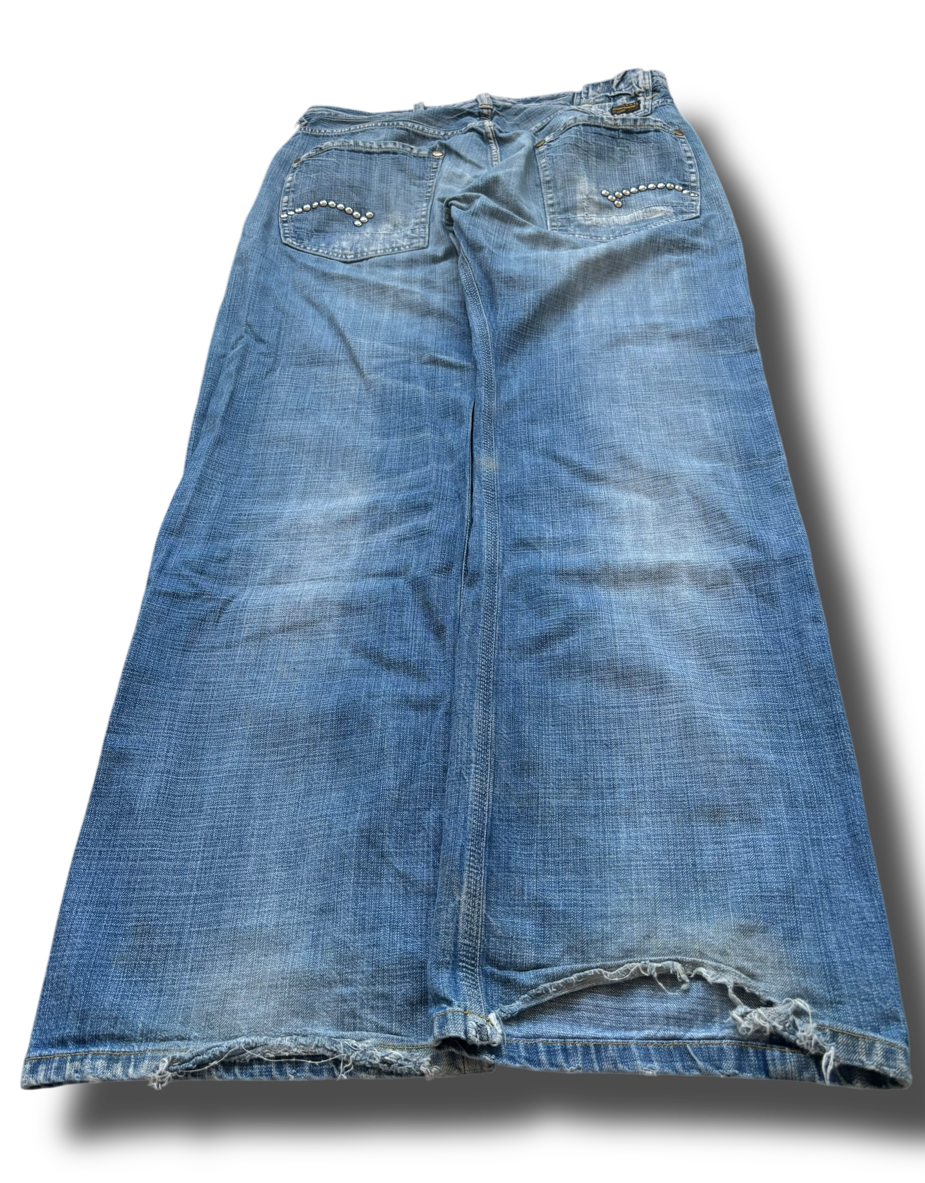 Y2K G-star studded baggy džíny