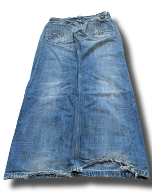Y2K G-star studded baggy džíny